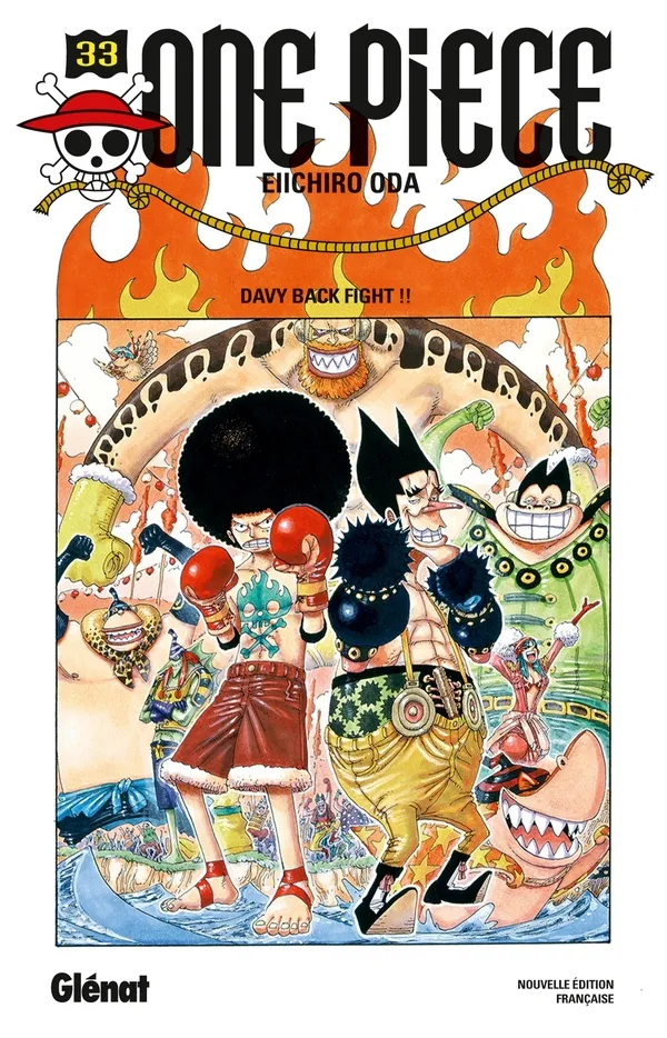 Couverture de One piece, tome 33: Davy back fight !!