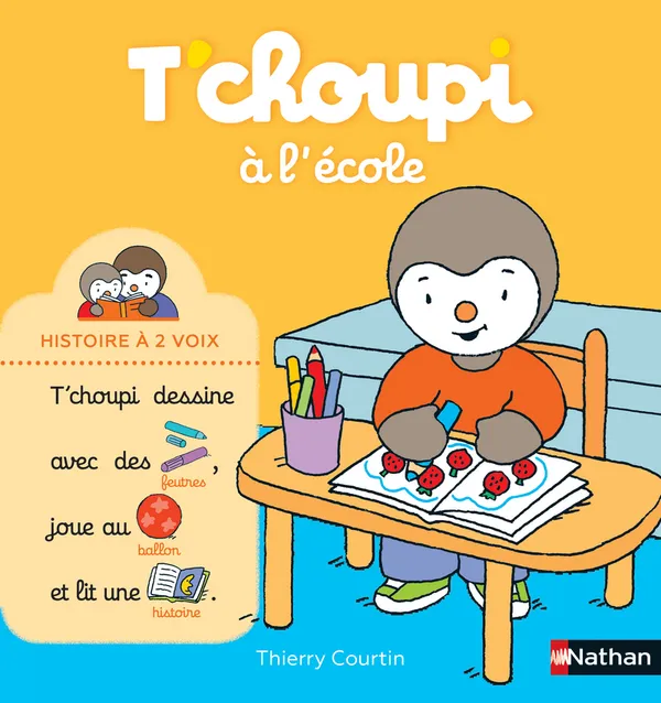 Couverture de T'choupi à l'école