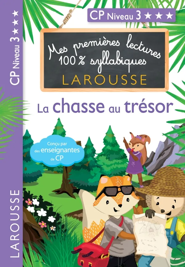 Couverture de Mes premières lectures 100% syllabique - La chasse au trésor