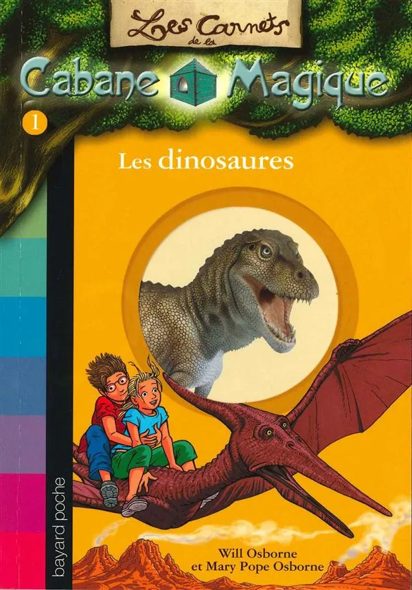 Couverture de Les Carnets de la Cabane Magique 01 - Les dinosaures