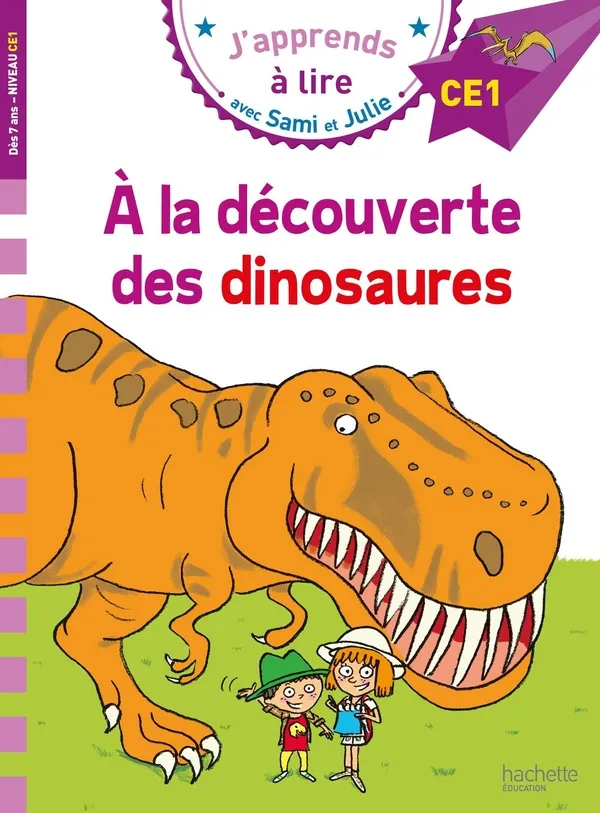 Couverture de Sami et Julie - A la découverte des dinosaures