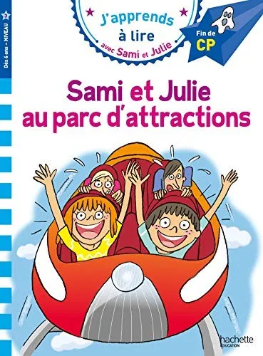 Couverture de J'apprends à lire avec Sami et Julie: Sami et Julie au parc d'attractions