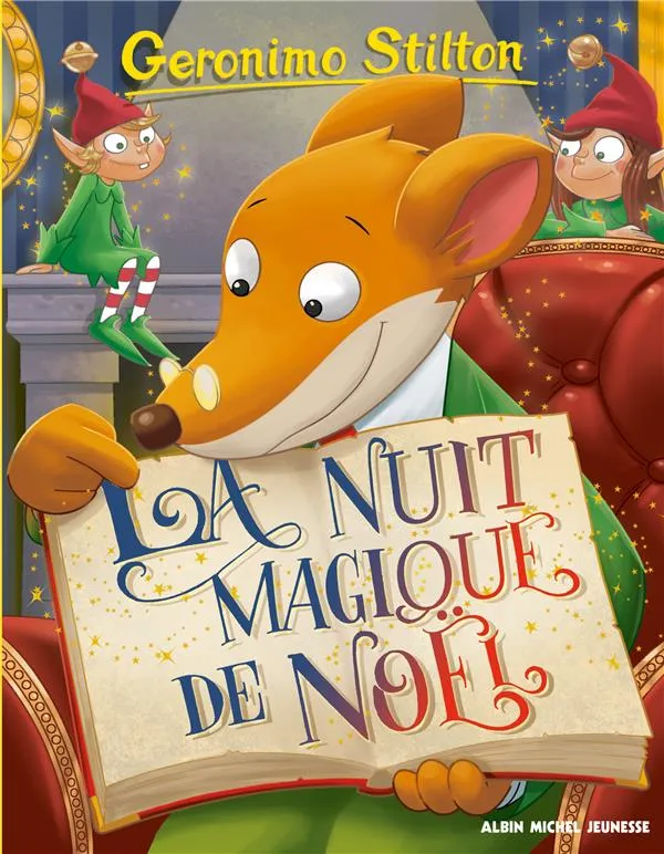 Couverture de Geronimo Stilton - La nuit magique de Noël
