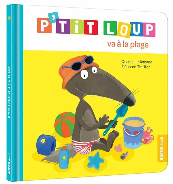 Couverture de P'tit loup va à la plage