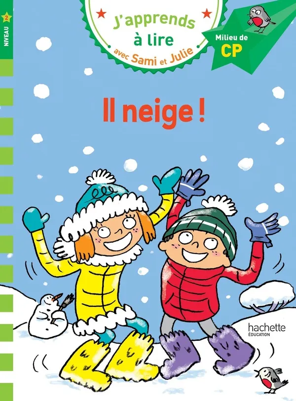 Couverture de J'apprends à lire avec Sami et Julie: Il neige !