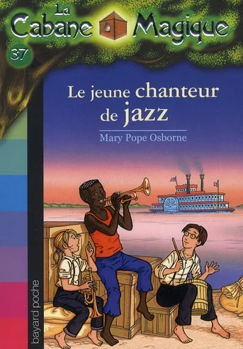 Couverture de La Cabane Magique 37 - Le jeune chanteur de jazz