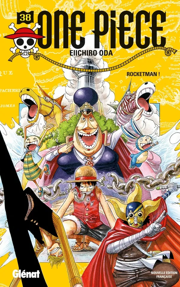 Couverture de One piece, tome 38: Rocketman !
