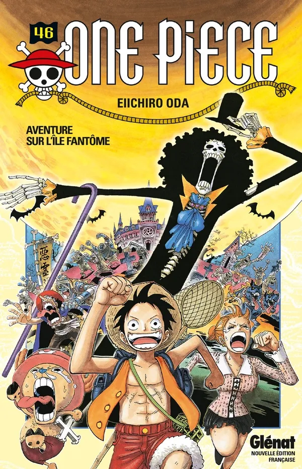 Couverture de One piece, tome 46: Aventure sur l'île fantôme