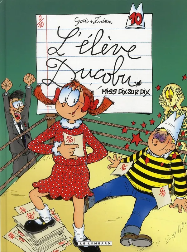 Couverture de L'élève Ducobu, tome 10: Miss dix sur dix