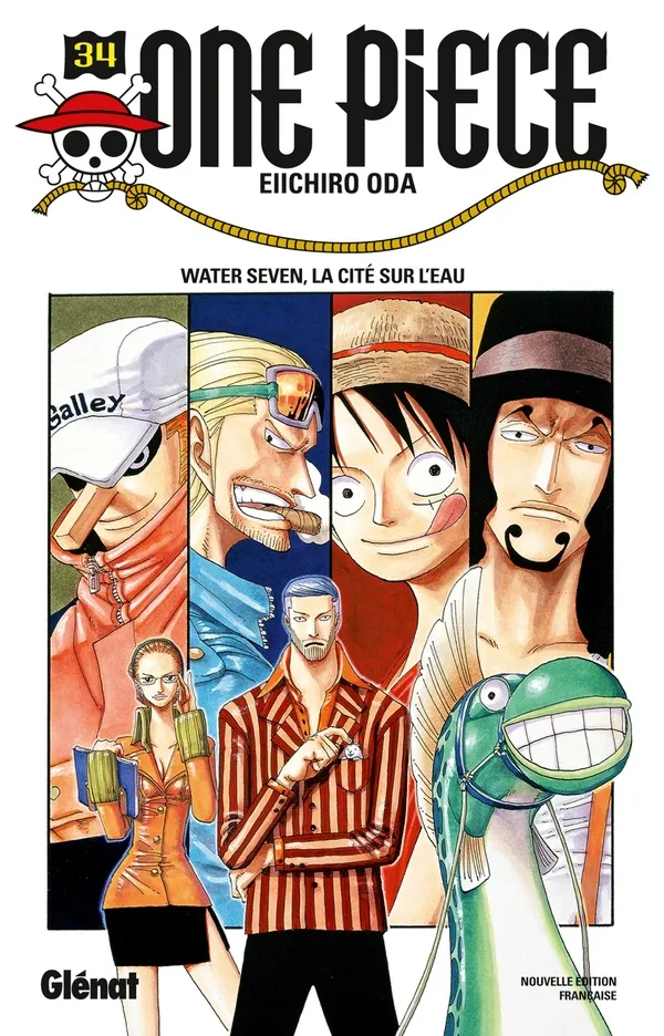 Couverture de One piece, tome 34: Water Seven, la cité sur l'eau