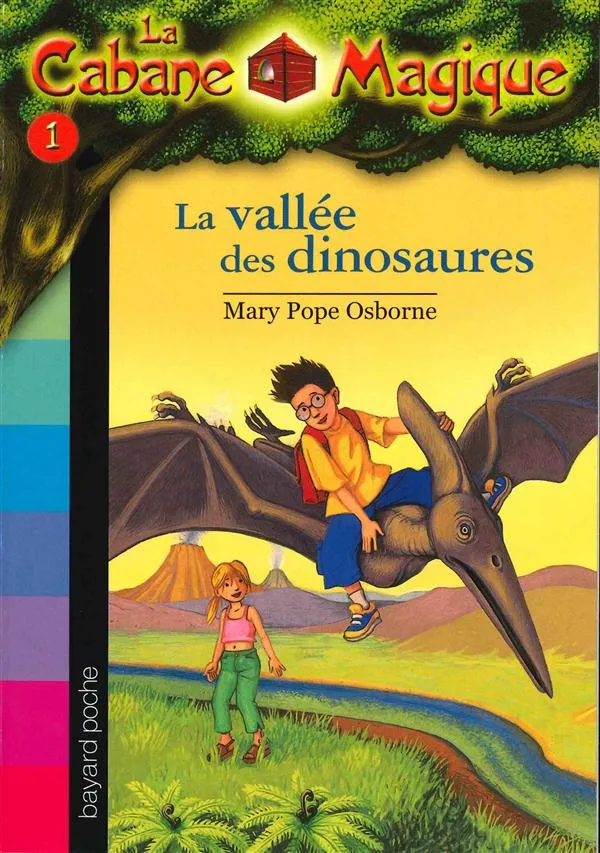 Couverture de La Cabane Magique 01 - La vallée des dinosaures