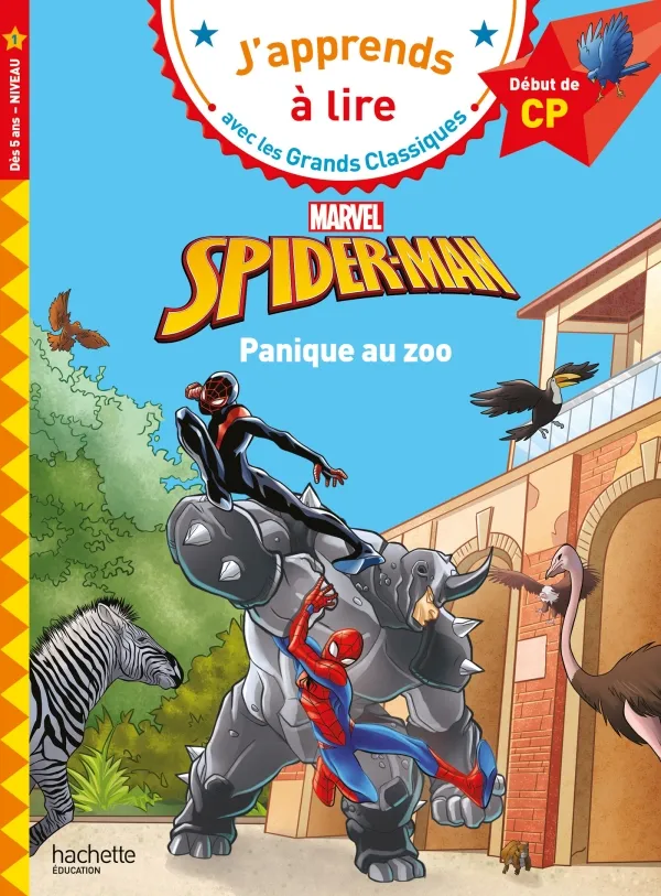 Couverture de J'apprends à lire: Spider-Man, panique au zoo