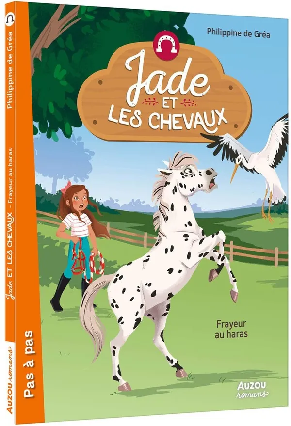 Couverture de Jade et les chevaux - Frayeur au haras
