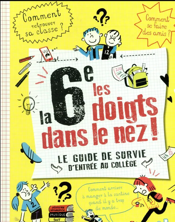Couverture de La 6e les doigts dans le nez !