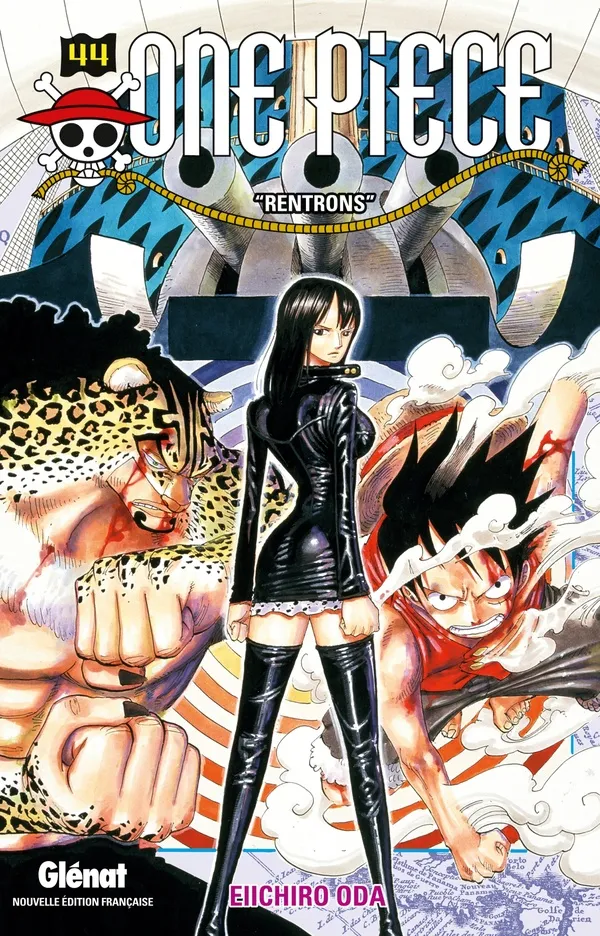 Couverture de One piece, tome 44: "Rentrons"