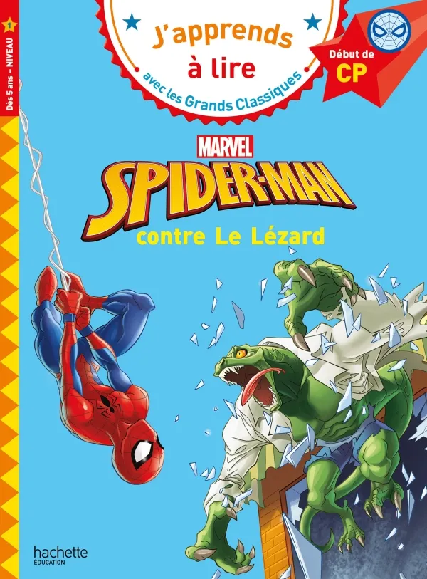 Couverture de J'apprends à lire: Spider-Man contre Le Lézard