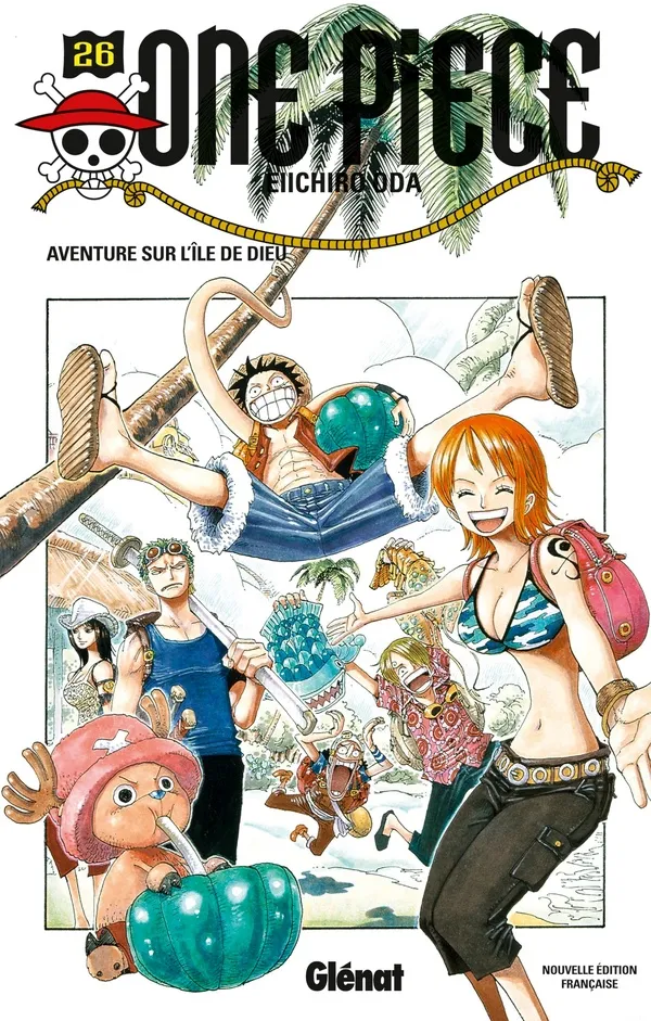 Couverture de One piece, tome 26: Aventure sur l'île de dieu