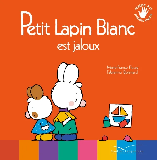 Couverture de Petit Lapin blanc est jaloux